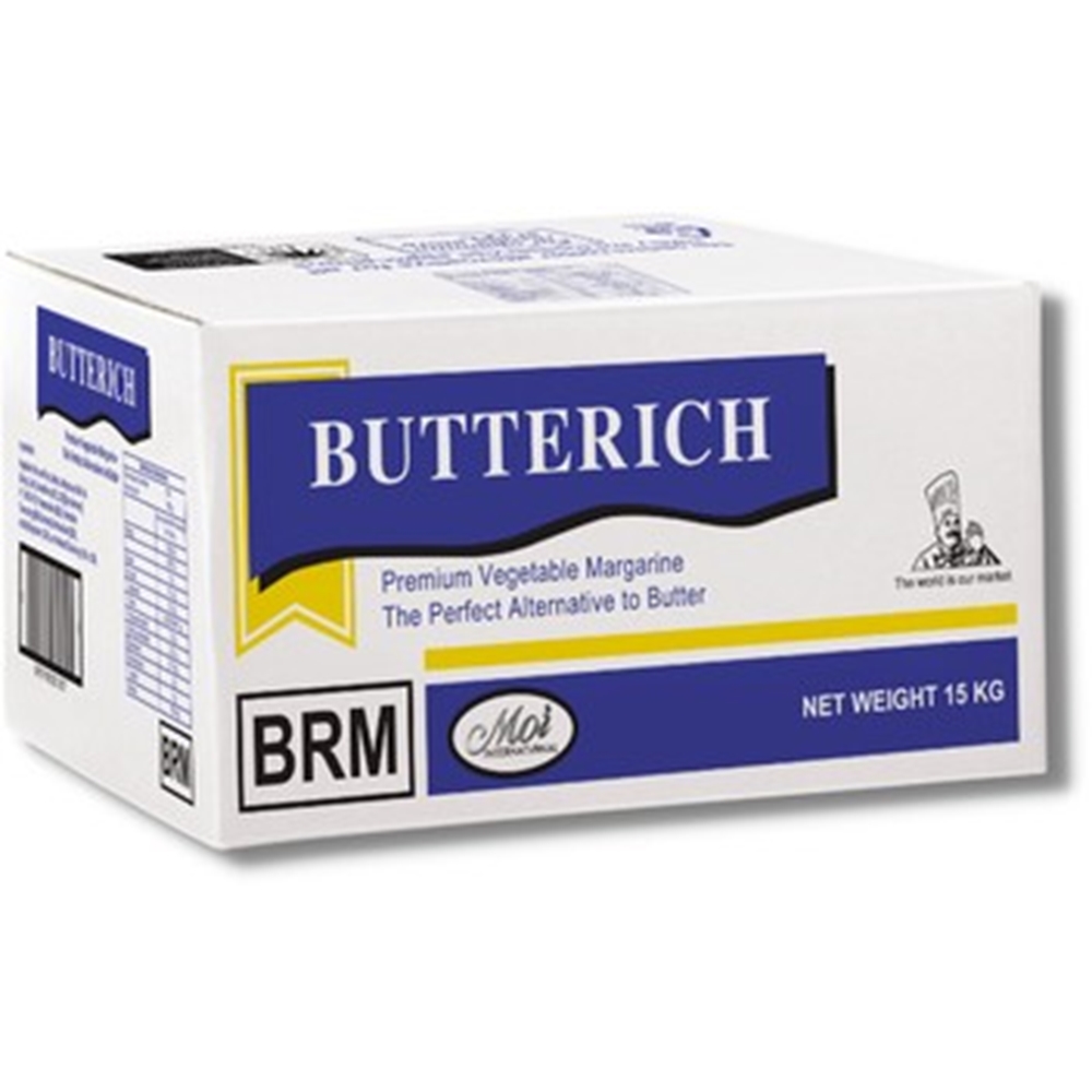 BUTTER RICH PREMIUM VEG MARGARINE 15KG BRM