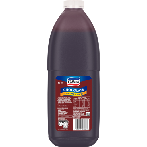 COTTEES CHOCOLATE SYRUP TOPPING 3L