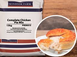 PIE MIX CHICKEN COMPLETE 15KG WINDSOR FARM PIEM015