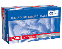 GLOVE CLEAR QUICK SERVICE PRIMESOURCE LARGE x 2500 PSQSGLGE