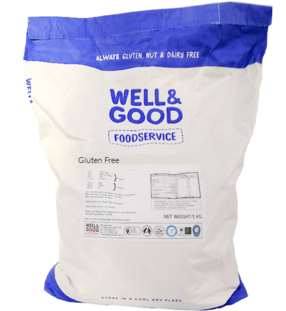 CAKE MIX UTILITY GLUTEN FREE WELL & GOOD 15KG