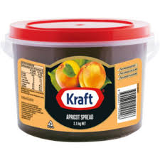 KRAFT APRICOT SPREAD (JAM) 2.5KG PAIL