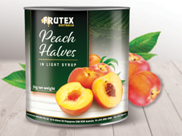 PEACH HALVES in SYRUP 3xA10