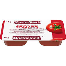 SAUCE TOMATO SQUEEZE ON MASTERFOODS 14g x300  157787