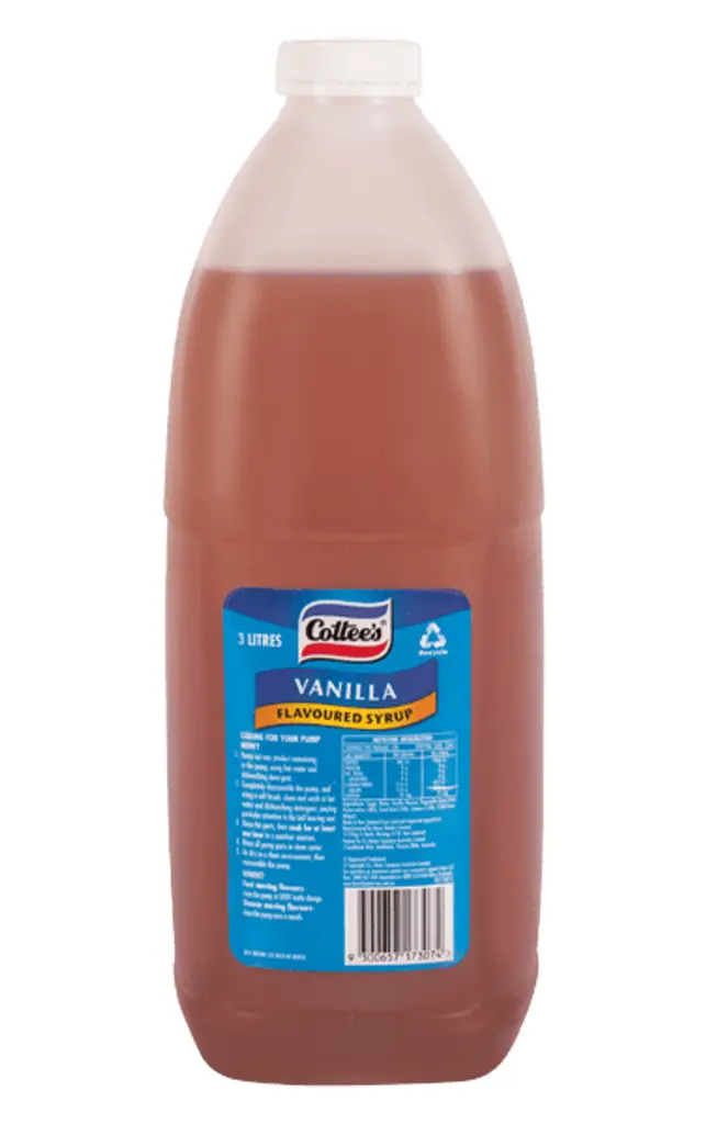 COTTEES VANILLA SYRUP TOPPING 3L