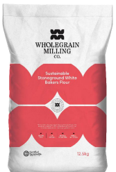 [WGSUSUBWHITE] FLOUR WHITE BAKERS SUSTAINABLE STONEGROUND WHOLEGRAIN MILLING ***RED & WHITE*** 12.5KG