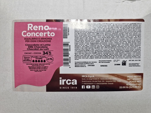 [CHMBR10] CHOCOLATE MILK BUTTONS RENO LATTE 34% IRCA 10kg