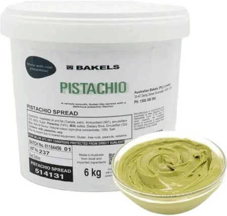 [BPS6KG] BAKELS PISTACHIO SPREAD 6KG 514131 