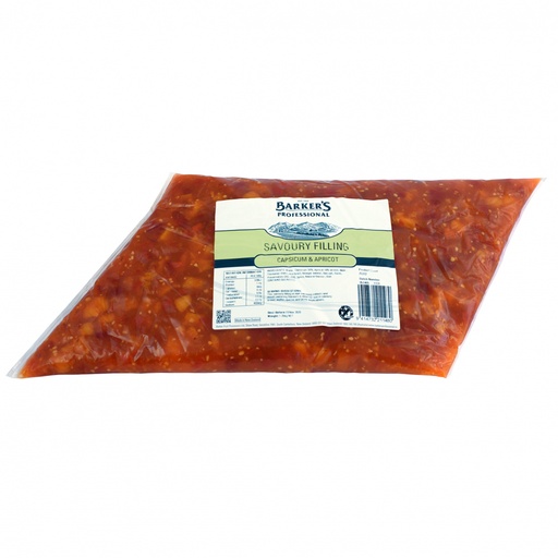 [BARAPRCAP] BARKERS CAPSICUM & APRICOT FILLING 4x1.25KG