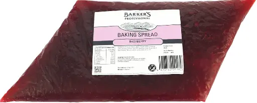 [BARRASP1.25KG] BARKERS RASPBERRY PATISSERIE FILLING 4x1.25KG