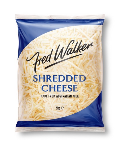 [CHEESEFRED] CHEESE SHREDDED FRED WALKER 2KG (6)